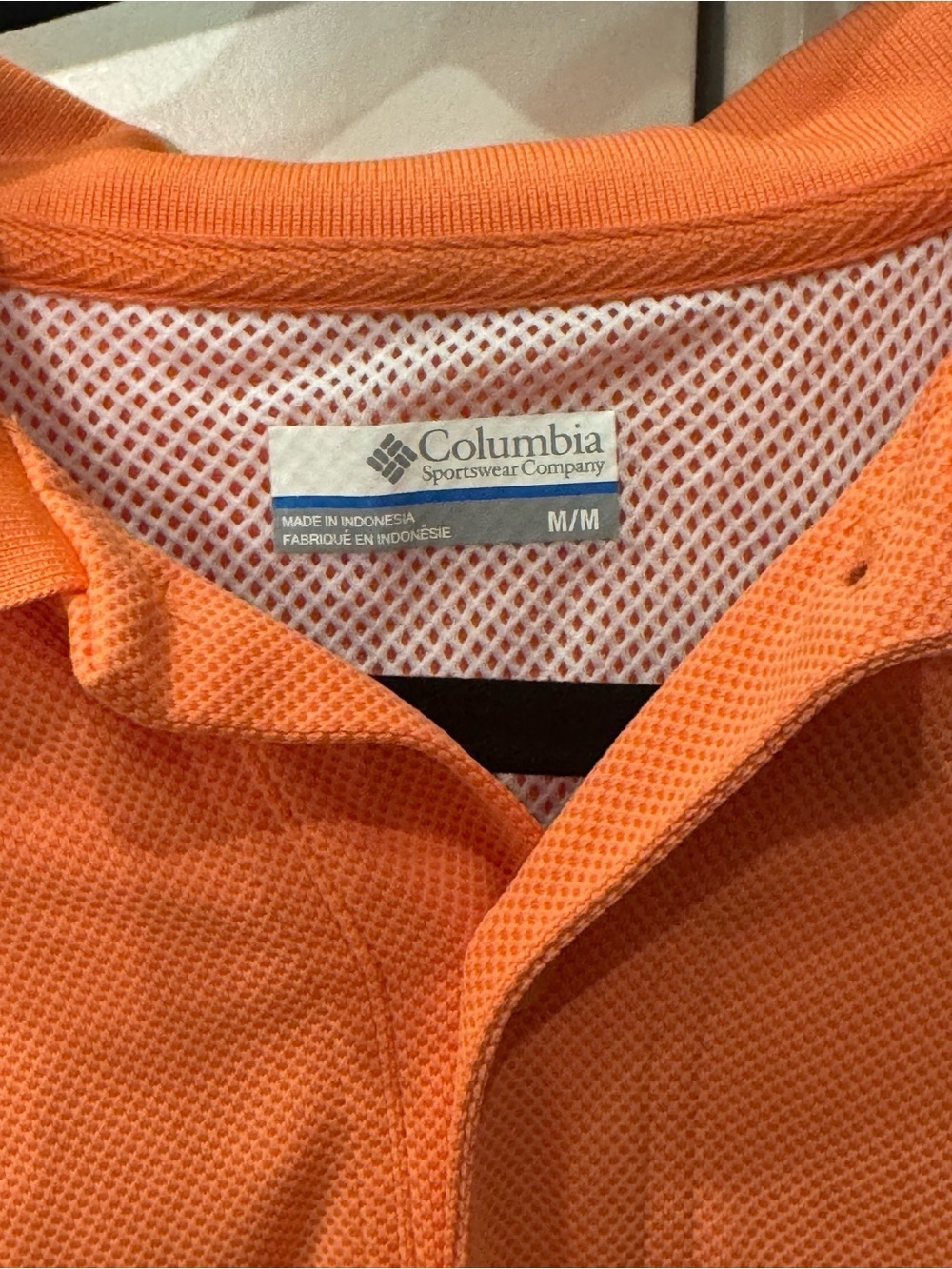 Columbia PFG Men’s Orange Performance Polo Shirt size M - Picture 4 of 7